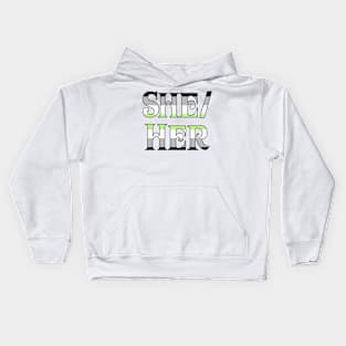 Agender She/Her Kids Hoodie